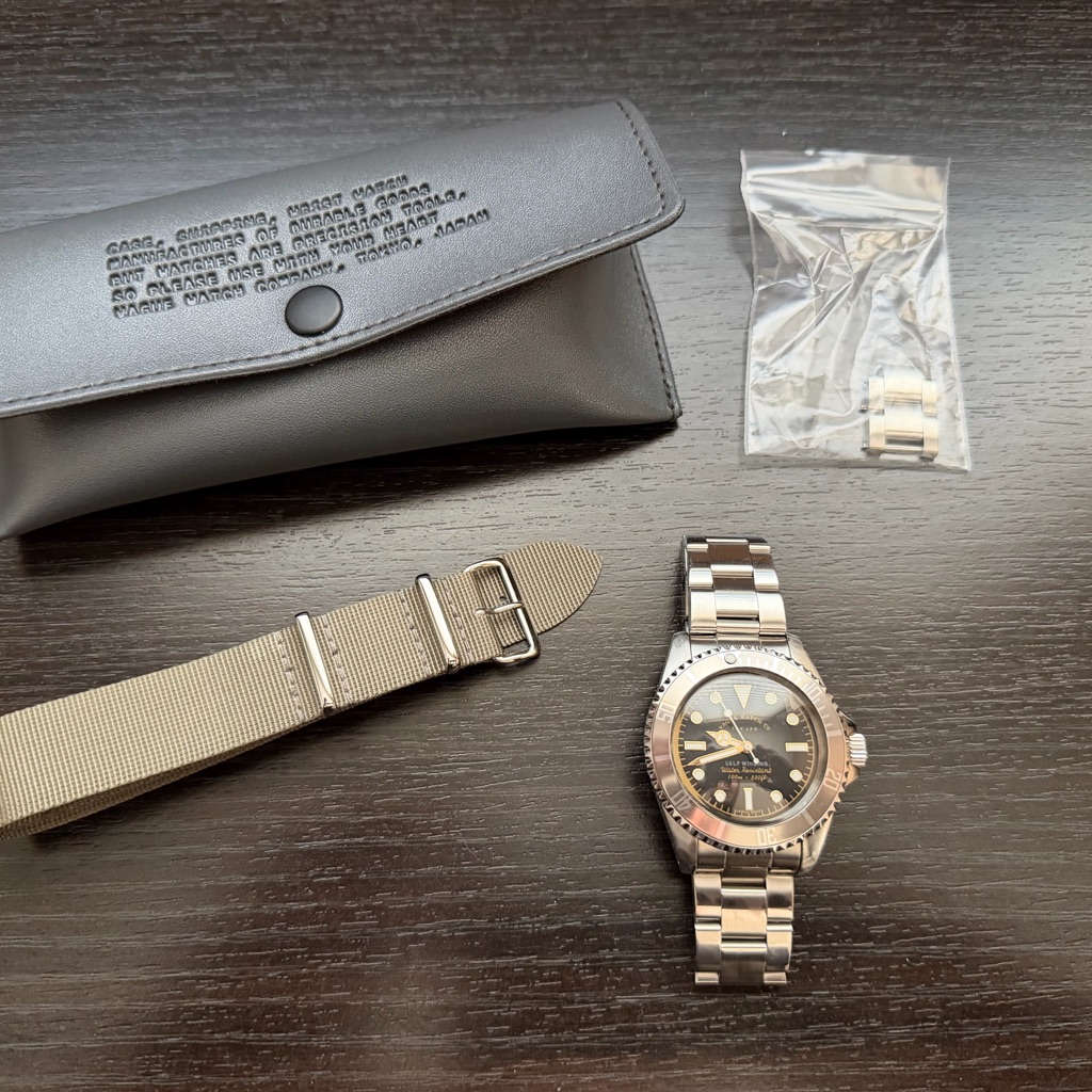 Vague Watch Grey Fade Rolex Homage Submariner